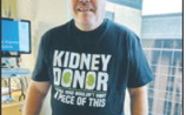 Stoney Kruk of Langdon donated a kidney to a stranger through a national registry program, a selfless act that helped his wife receive the transplant she needed. Submitted photo