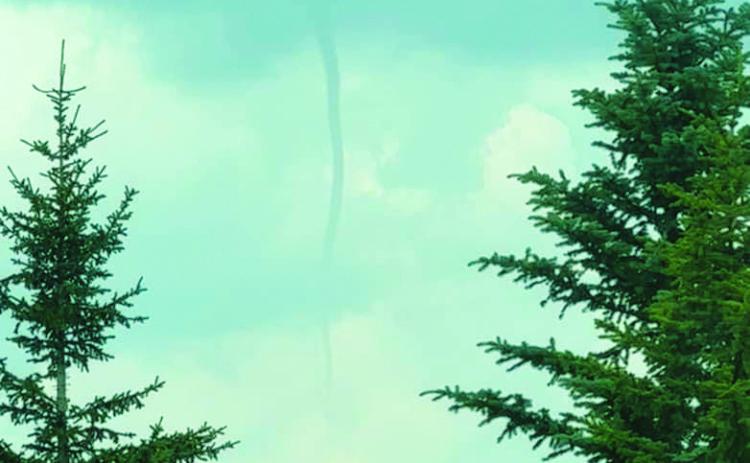 On July, 9, at approximately 2:00 p.m. this funnel cloud was photographed by Brittanie Mostad from 9th Street in Langdon.