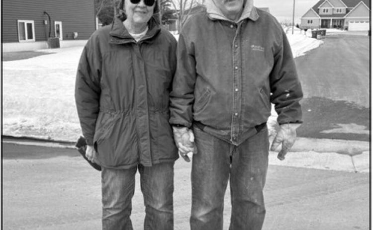 Dennis and Pat Domagal can often be found walking the streets of Langdon, hand-in-hand, enjoying small town life. Last August, the couple celebrated a milestone 50-year Anniversary. Photo by Sarah Overby