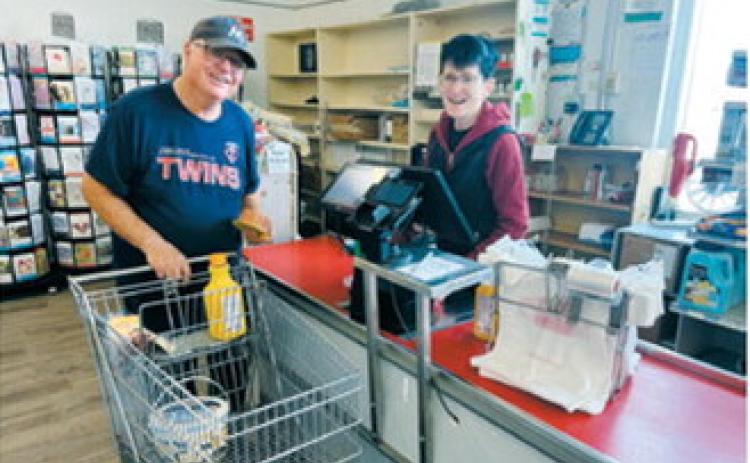 D&amp;K Grocery’s upgraded point-of-sale system offers faster processing, more accurate reporting and the ability to accept online payment platforms such as Google Pay. Photo courtesy of the Red River Regional Council