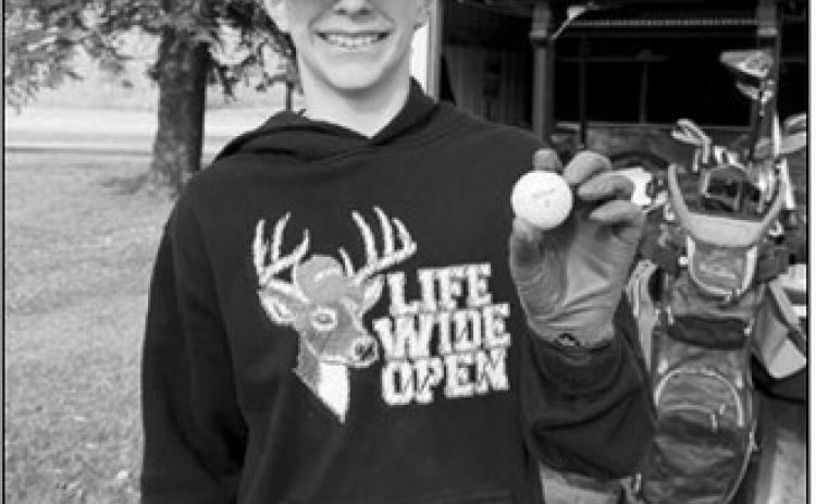 Ramsey Peterson, seventh grader, hit a hole in one on hole 8 with a driver on May 7. Witnesses were Jon Christie and Reid Spanier.