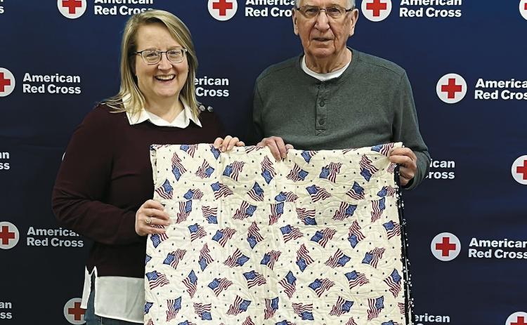 The 2024 Red Cross holiday quilt drive in Fargo, N.D. Photo courtesy of the American Red Cross.
