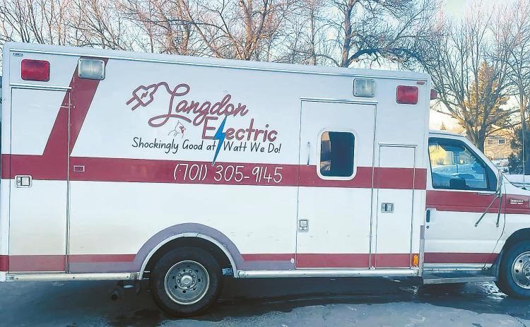 One of the most eye-catching aspects of Langdon Electric is its unconventional choice of work vehicle: a repurposed ambulance.