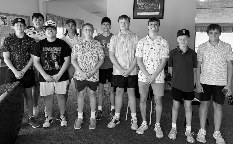 17U team (L-R) Cristopher Longtin, Cameron Saldana, Dustin Miller, Zander Duerre, Evan Trupe, Rhyder Girodat, Trystan Moore, Kaden Moore, Duson Asvig, and Ryder Moser.