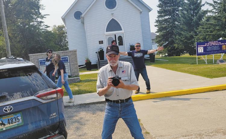 Larry having too much fun at The 125th Deuce of August. Photo by Sue Lisy.