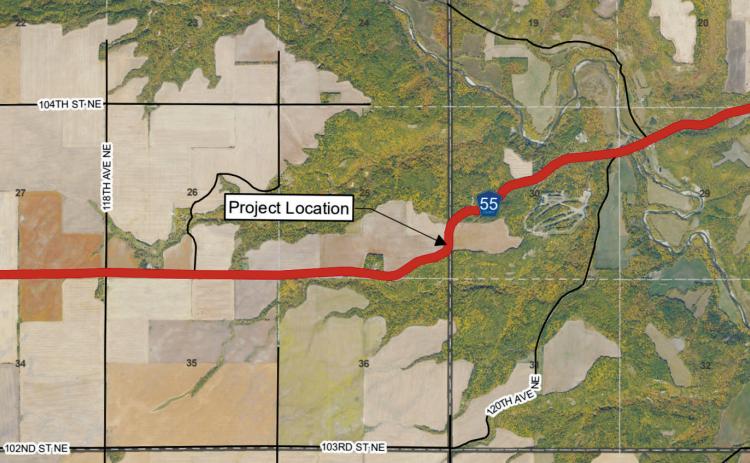 Map courtesy of NDDOT.