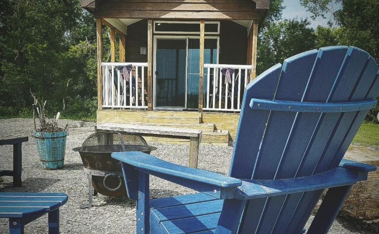 The exterior of Cozy Cabin.