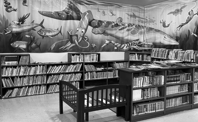 The ‘World Serpent’ on display at Walhalla’s library.