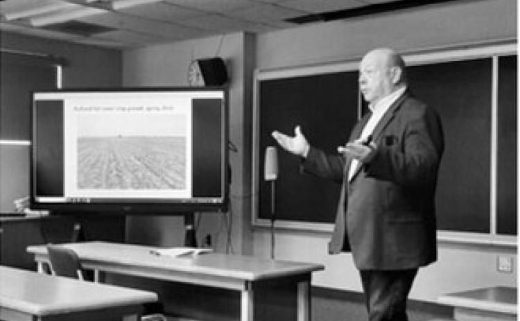 Dave Franzen, former NDSU Extension soil specialist and professor, is sharing over 50 years of soil expertise in his new book. NDSU photo