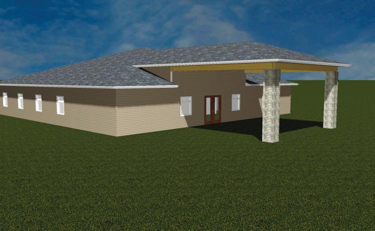 This rendition shows the plan for the building which Unity Medical Center has officially begun constructing in Park River.