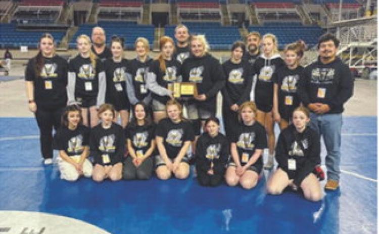 Girls team after the duals on Saturday. Submitted photo