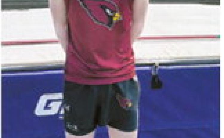 Caleb McDonald is headed to state in the high jump. He cleared 6 feet, 4 inches at a meet on April 15. Submitted photo