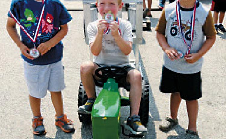 The four-year-old top three competitors.