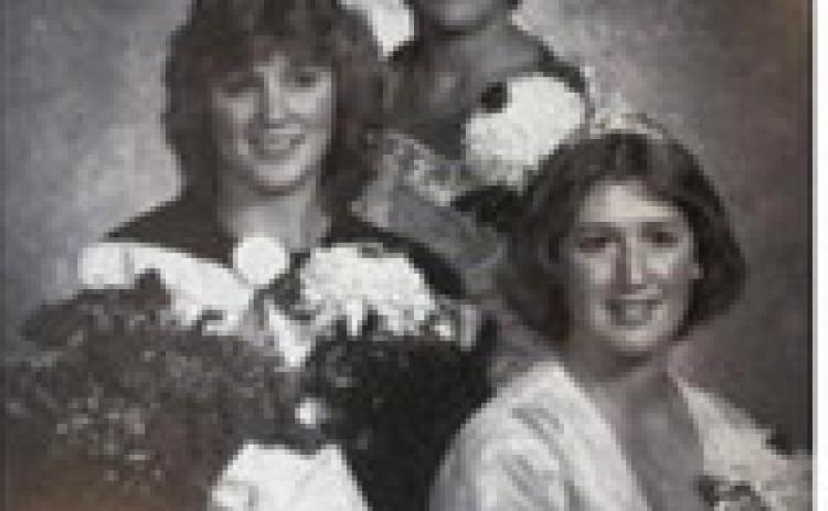 Langdon’s 1979 homecoming queen was Mary Kram, with princesses Lori Roy (now Dettler) and Jane Koehmstedt (now Hart). Photo from Langdon High School’s 1984-85 “Cardinal” yearbook.