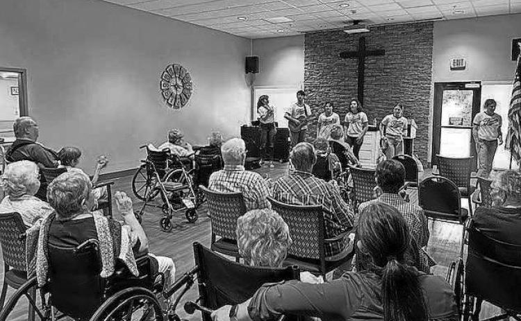 Special guests performing a segment of FAME the Musical for PNC residents.