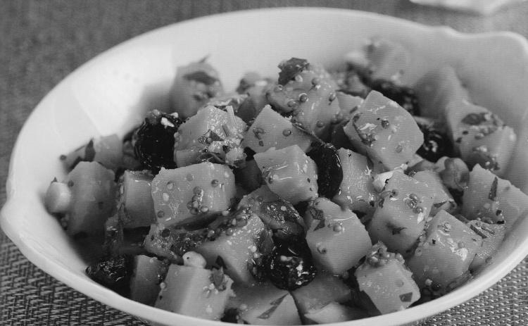 Sweet potatoes add substance to potato salad