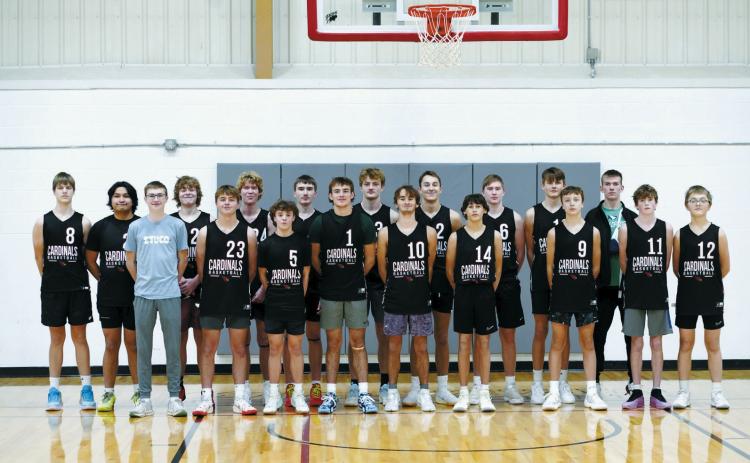 Back row (L-R) Levi Olson, Oshun High Hawk, Braxton Lindseth, Caleb McDonald, Easton Schaefer, Cody Amble, Tanner McDonald, Levi Swanson, TJ Henderson, Maddux Stremick; front row, Jacob Sanders, Dawson Downs, Connor Mitchell, Jayden Lee, Kade Hansen, Karson Hansen, Grady Pankratz, Kaleb Foster, and Dylan Bott. Photo by Larry Stokke.