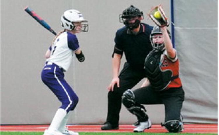 Colby Forest had a great game behind the plate in the matchup against Bottineau. Photo by Larry Stokke