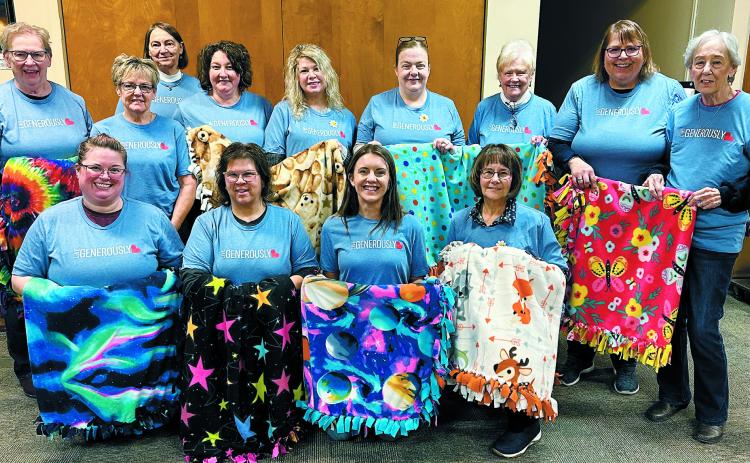 Blankets made for charity