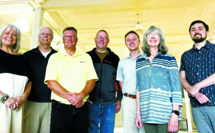 Dawn Mandt, RRRC; Kevin Bartram, MBA Development; Todd Blixt, ICON; Chad Ruzicka, RRRC Construction Advisor; Austin Foss, ICON; Brenda Baumann, RRRC Project Manager; and Alex Neumann, ICON.
