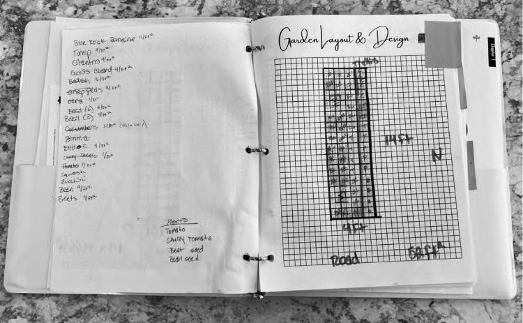 Garden journals are a great way to keep track of the random notes and ideas that might come up while you are gardening. (NDSU photo)