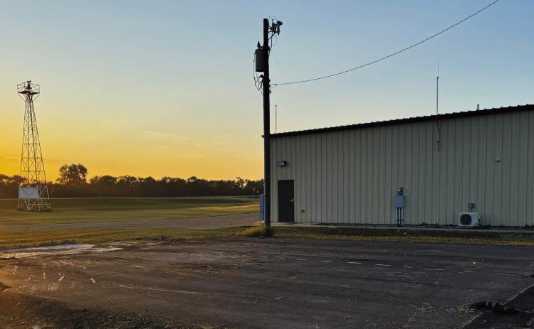 This section is where a hanger previously stood. The airport hopes to build another hanger with the FAA’s awarded funds. Photo by Rebecca Davis.