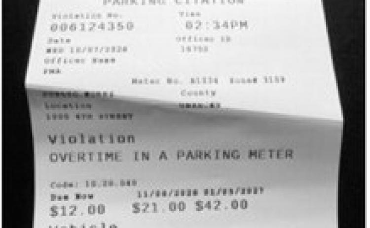 Want to hear a joke about a parking ticket … No? FINE!