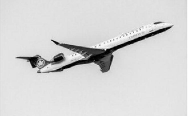 President Donald Trump has targeted Canadian aircraft manufacturer Bombardier in his trade war with Canada. In this photo, an Air Canada Express Bombardier CRJ900 aircraft departs Ronald Reagan Washington National Airport. (Photo by Getty Images/Yassine Bahammou)