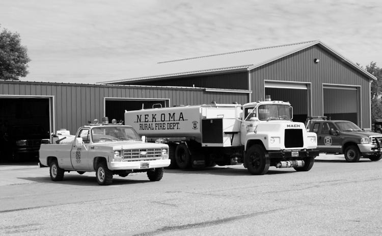 The departments vehicles on display for the open house.