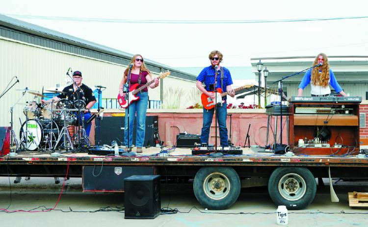 Auto Drive put on quite the show for attendees on Saturday at Langdon's Music Fest. Photo by Larry Stokke.