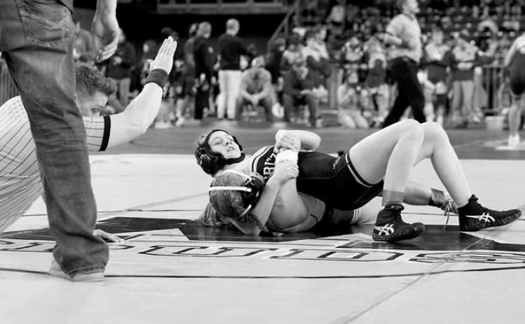 Girls wrestling attends RumBle on the Red
