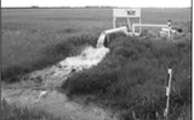 A subsurface tile system removes excess water from an agricultural field. (NDSU photo)