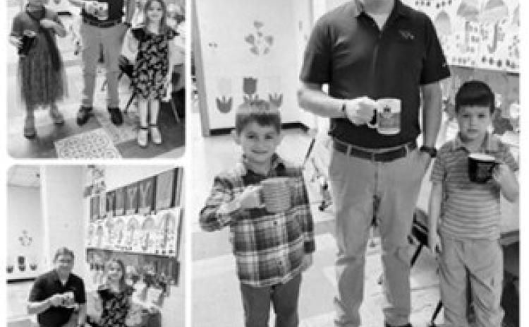 Students celebrate their elementary principal during a school countdown spirit day, dressing alike to show their appreciation and school pride. Submitted photo
