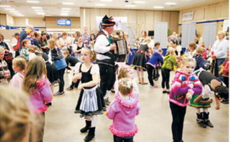 Dancers warm up for Norsk Høstfest demonstrations in 2024. Photo courtesy of Visit Minot/ND Tourism