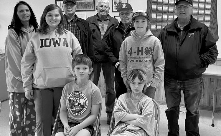 From left to right: sitting – Jase Rosecrans, Janée Rosecrans; Standing – Bridget Rosecrans, Jiry Rosecrans, Leon Hiltner, James Swenson, Larry Murie, Carl Henry, and Charlie Jordan.